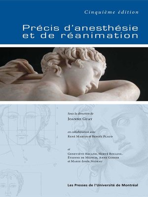cover image of Précis d'anesthésie et de réanimation